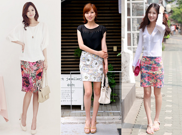 In addition to a colored pin dress, dresses in floral prints ... always very hot in summer.