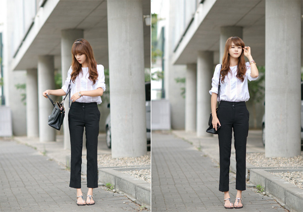 Black pants for women fat round.